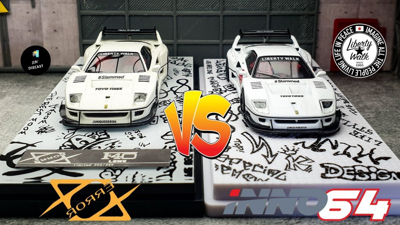 Ferrari F40 LBWK Tokyo Auto Salon 2023 | BRAND COMPARISON | Error404 VS Inno64