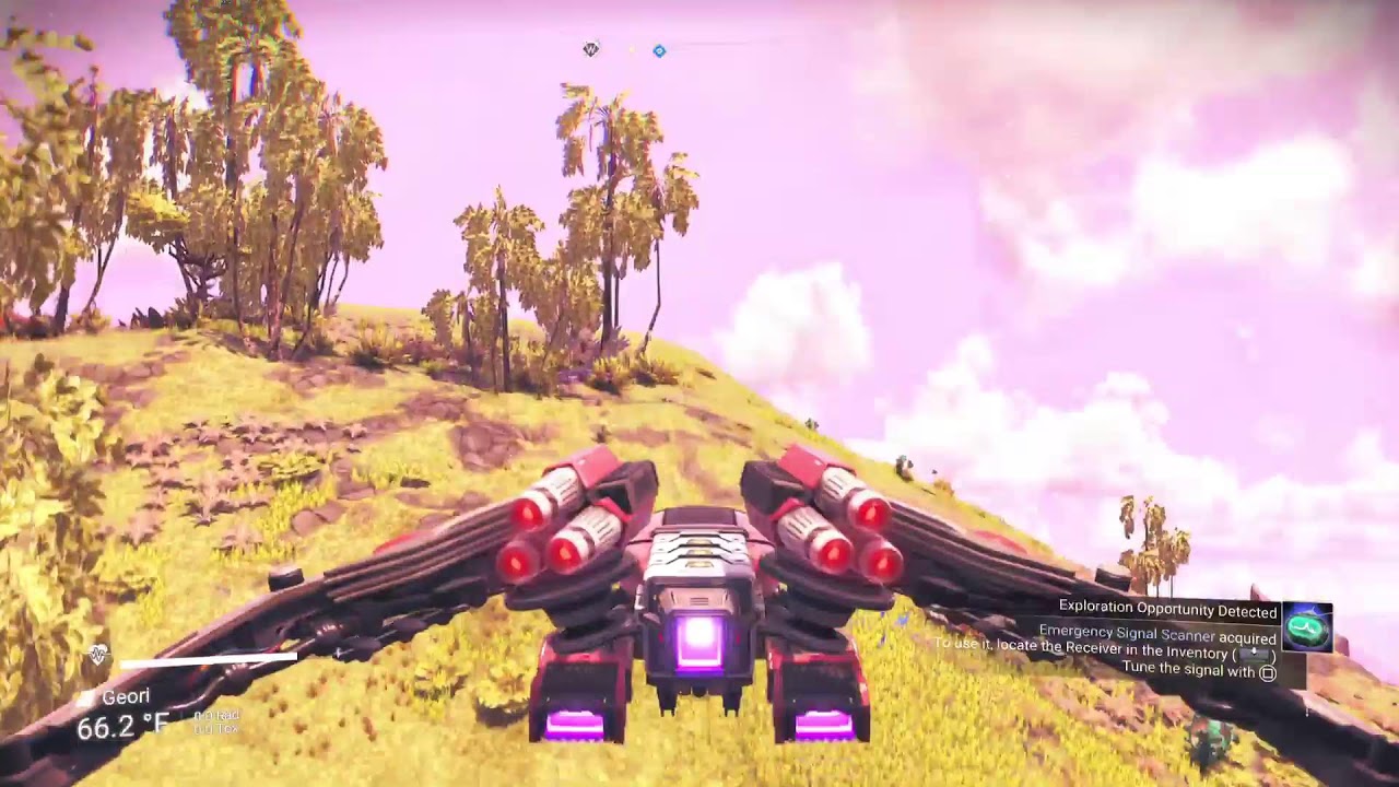 PlayingNo man's sky.