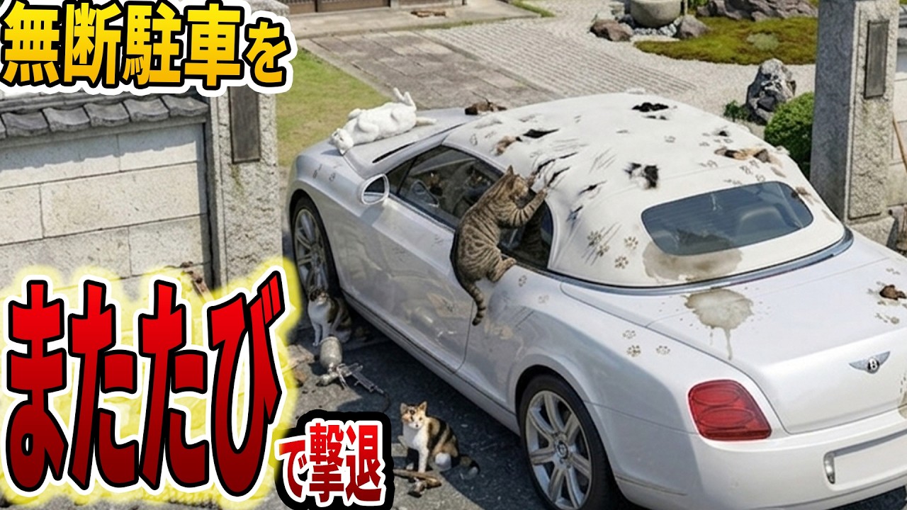 またたびスプレーを無断駐車の車に仕返しで塗ったら撃退成功