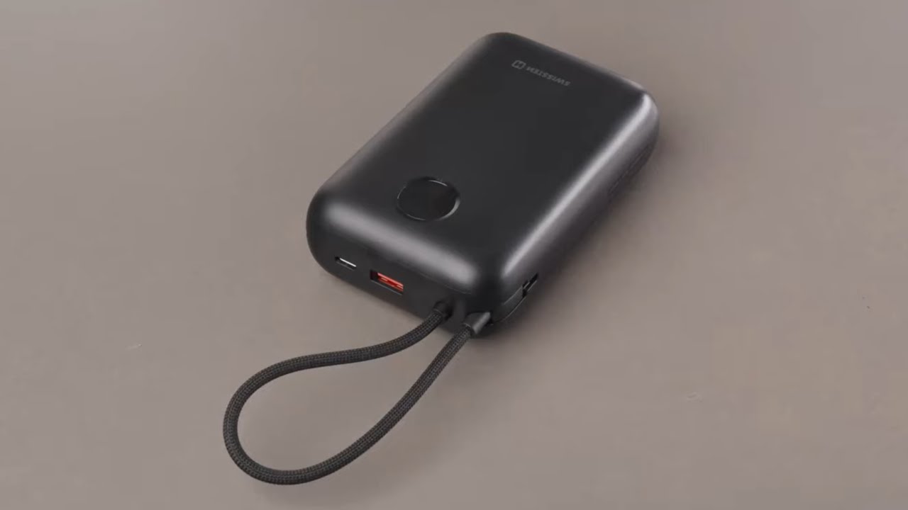 SWISSTEN POWER BANK VOLTBOX 35W 30000 mAh WITH BUILT-IN CABLES USB-C AND LIGHTNING BLACK (English)