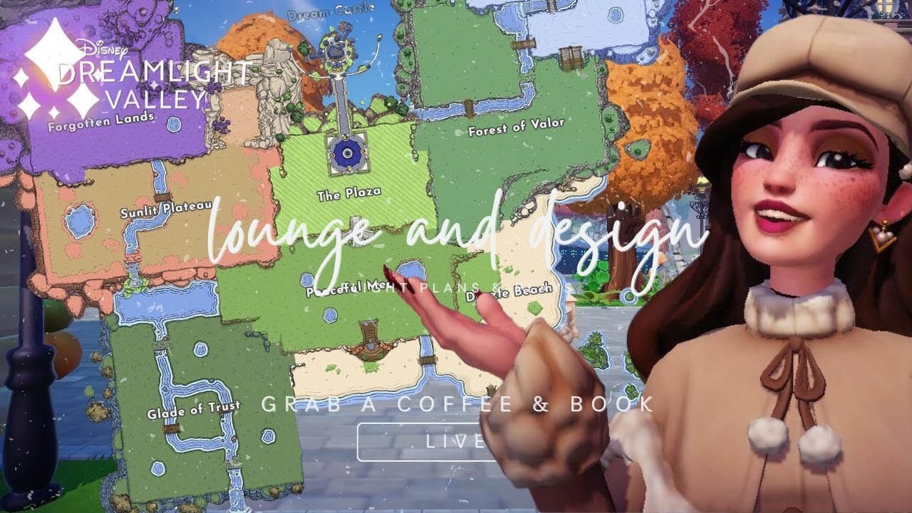 LOFI LIVE: DECORATING SOMEWHERE IN THE VALLEY 🤍 | disney dreamlight valley | live stream