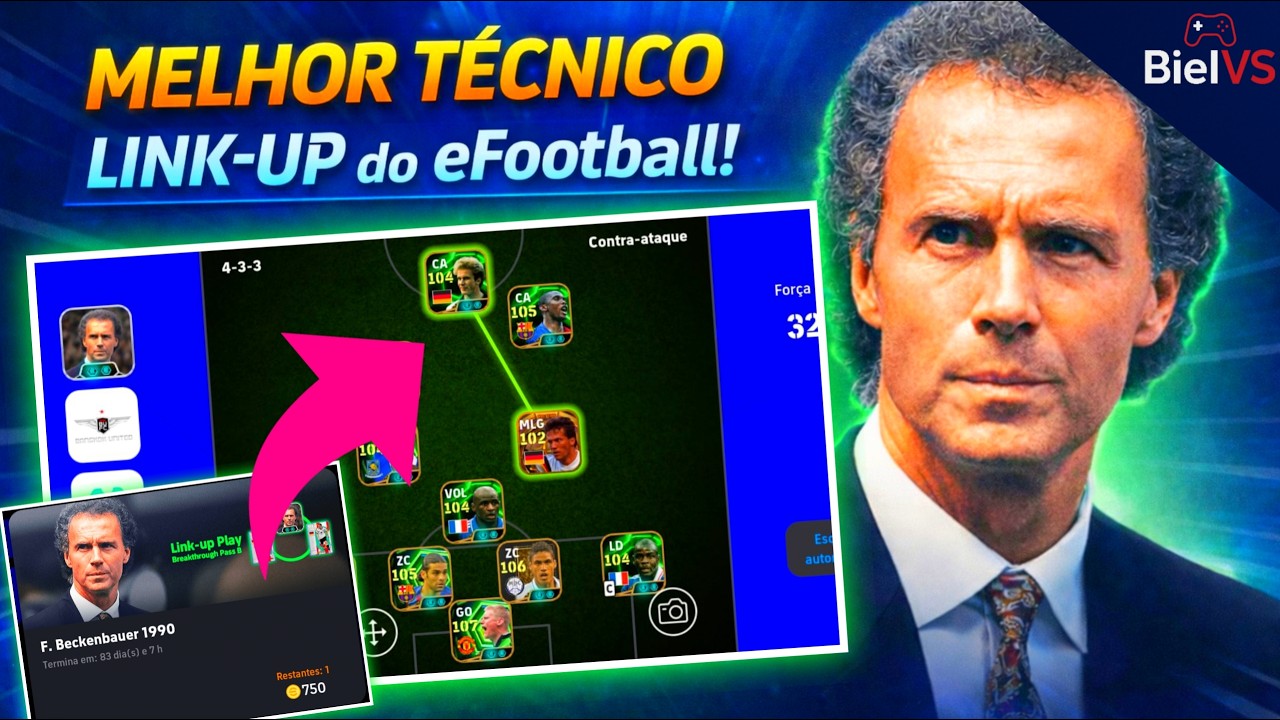 BECKENBAUER é o MELHOR TÉCNICO LINK-UP do eFootball… e eu EXPLICO PORQUE