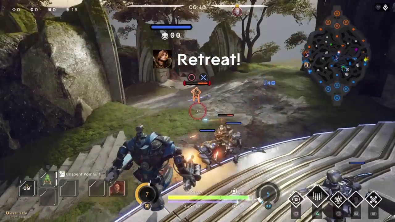 Paragon PS4 - MONOLITH Howitzer winning without dieing