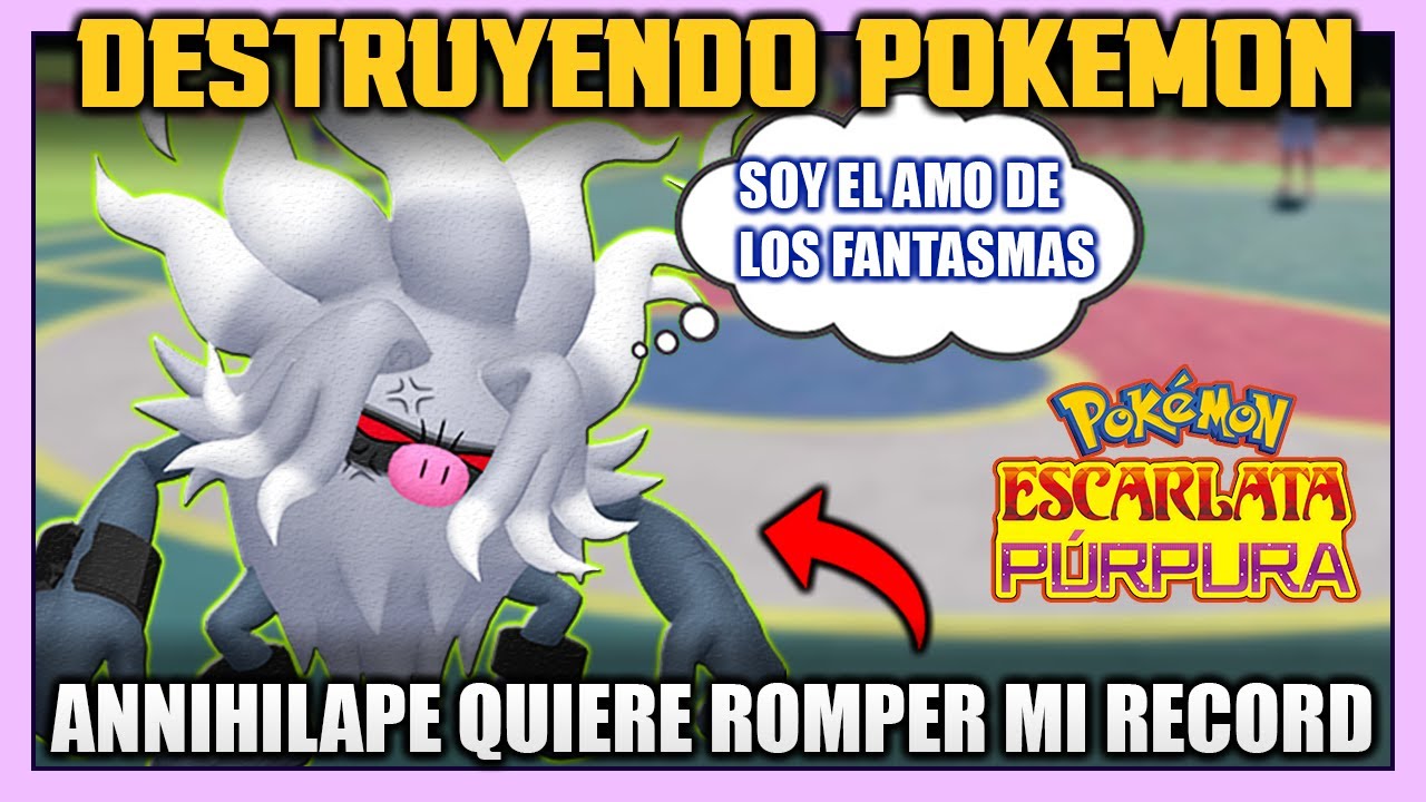 MI MEJOR EQUIPO POKÉMON vs MONOTYPE FANTASMA de un PRO! ANNIHILAPE, QUÉ SUERTE que ESTÉS BANEADO