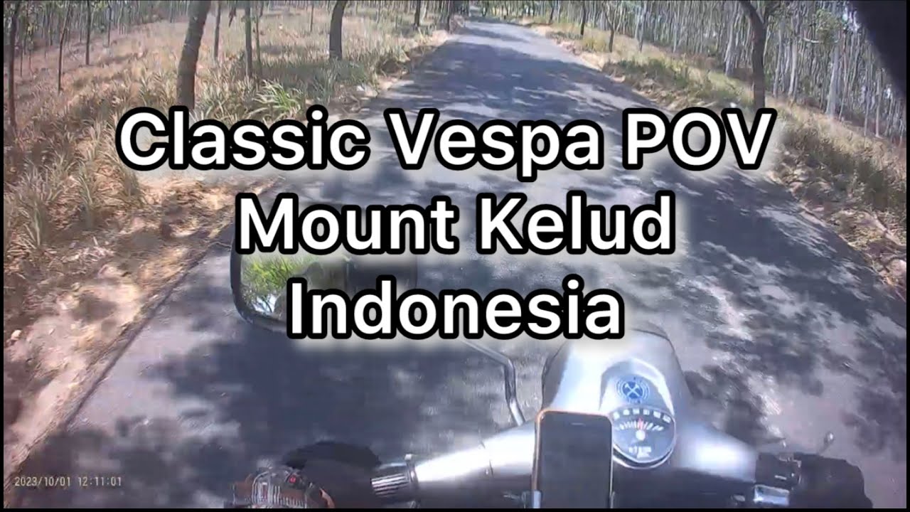 POV Vespa Ride to Mount Kelud | Indonesia