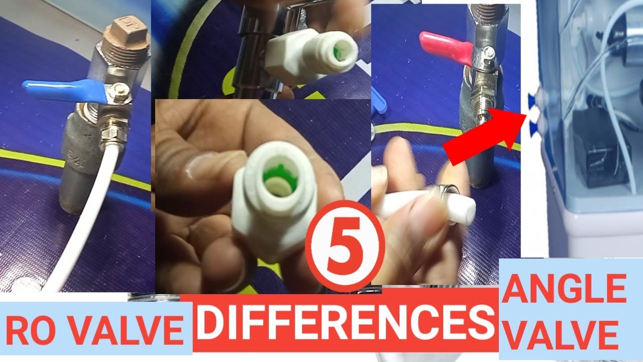 5 differences RO NIPPLE VALVE vs RO ANGLE VALVE WATER SUPPLY CONNECTiON.  water supply to RO FILTER
