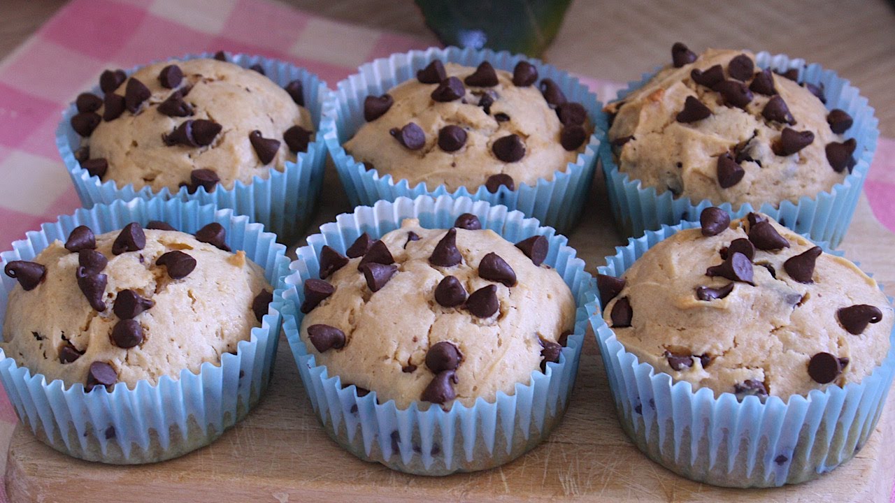 Soft Peanut Butter Muffins With Choc chips, recipe, bake with me