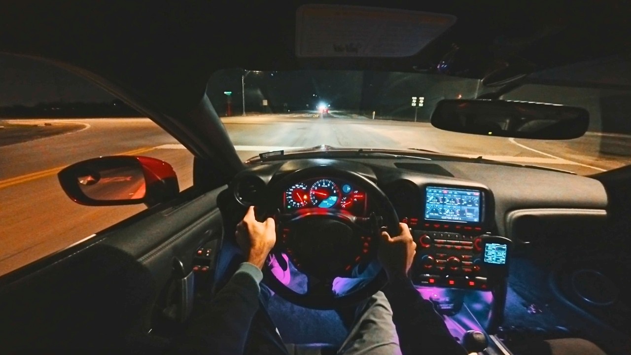 GT-R POV: LOUD EXHAUST IN THE DARK | 750HP NIGHT DRIVE