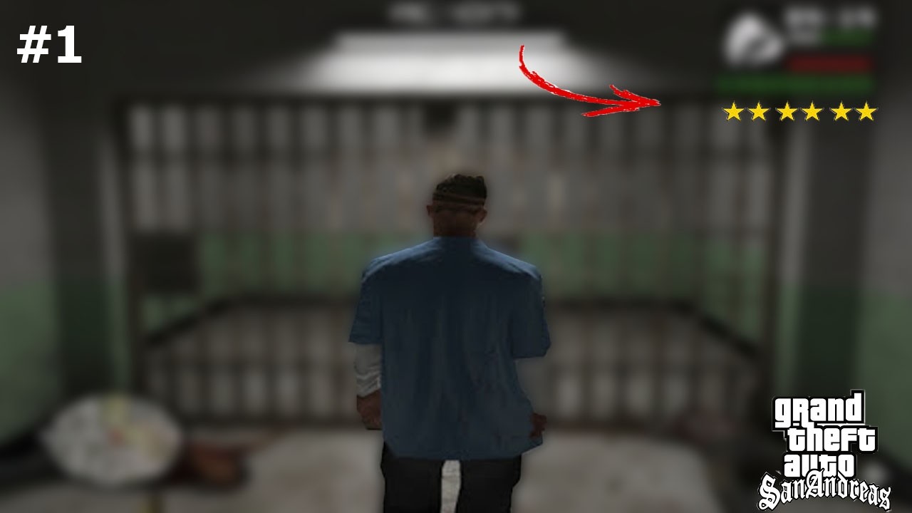 ( GTA san andreas ) War with the police 6 Starts  ... Go to prison