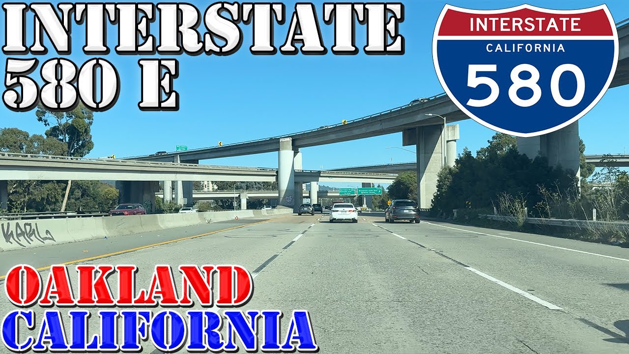 I-580 East - Oakland - San Rafael - Hayward - California - 4K Highway Drive