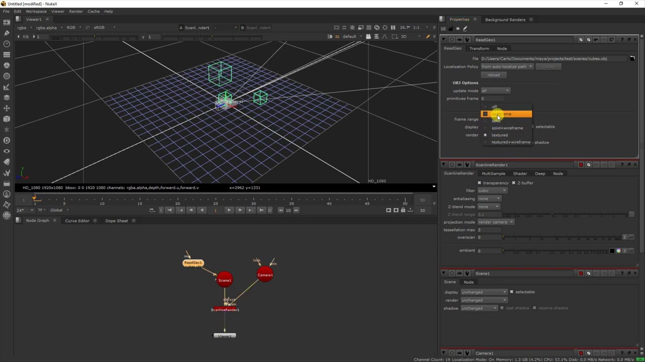 Maya to Nuke camera export