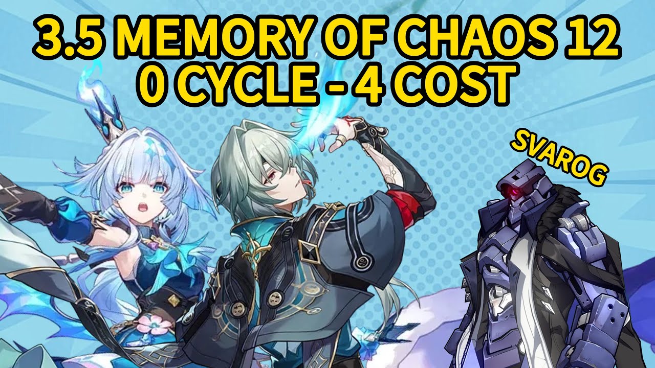 [3.5] Memory Of Chaos 12 0 Cycle 4 Cost | Anaxa E0S0 & E0S0 Cerydra Sustainless | Honkai: Star Rail