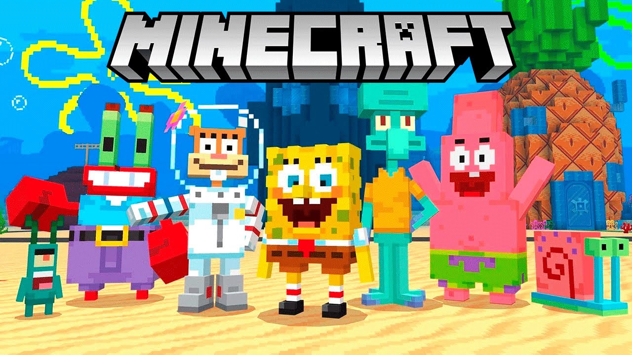 O Mapa OFICIAL do BOB ESPONJA no MINECRAFT (NOVO!)