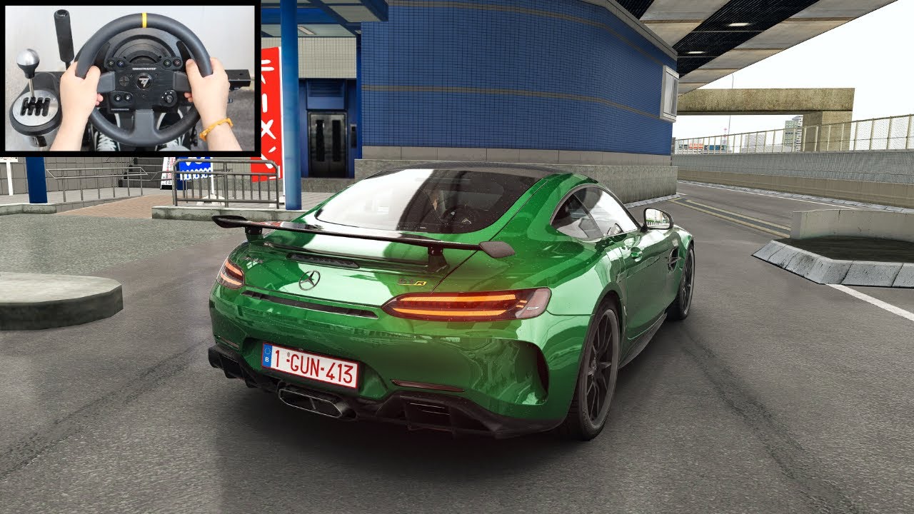 Mercedes AMG GTR Swerving Through Traffic - Assetto Corsa (Thrustmaster TX) Gameplay