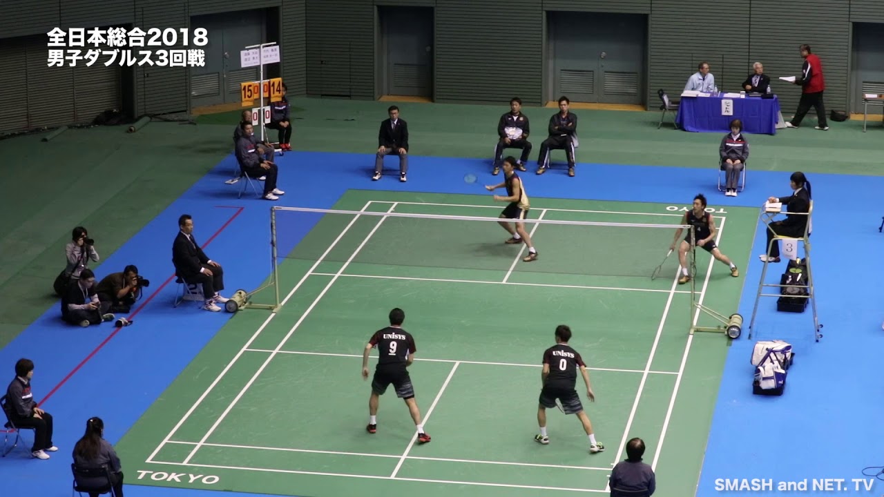 全編【全日本総合2018】MD3回戦 遠藤大由/渡辺勇大(日本ユニシス) vs 竹内義憲/松居圭一郎(日立情報通信E)