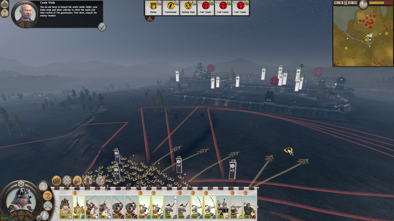 Shogun 2 Advanced Battle Tutorial (Castle Siege)
