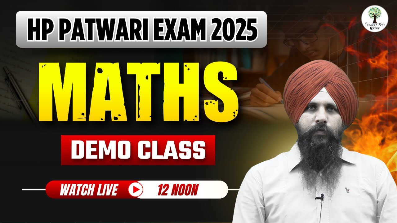 HP Patwari Exam 2025 | Maths | Demo Class | Antarpreet Sir