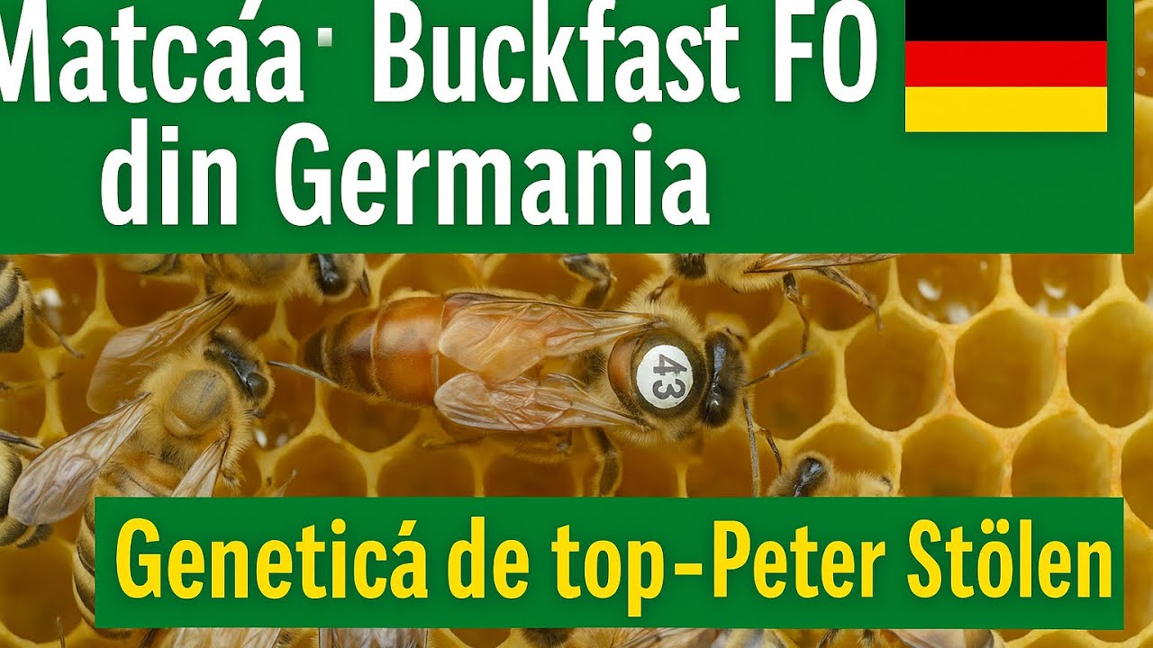Roi cu matcă Buckfast F0 din Germania 🇩🇪 | Linie Peter Stölen – genetică pură Buckfast 🐝🍯