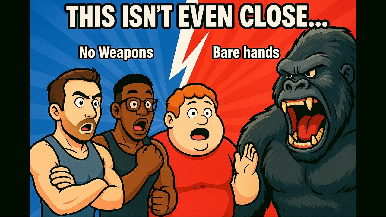 What If 100 Men Fought 1 Gorilla…? (The Right Answer)