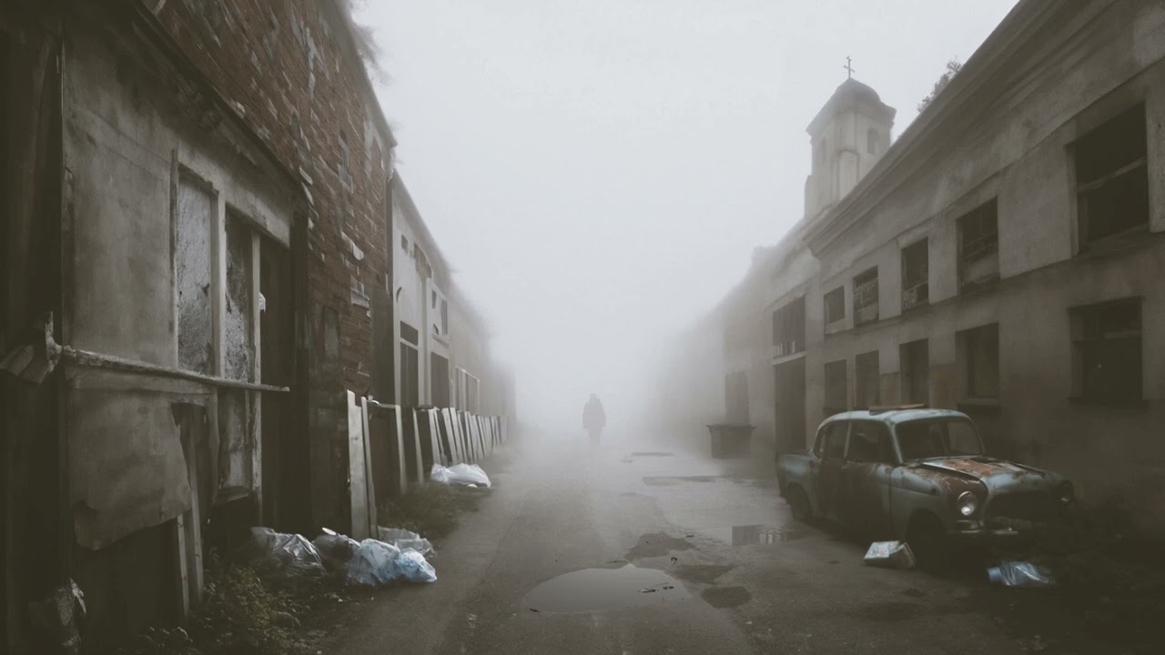 You're a stray soul in this abandoned town | Dark Background Ambience