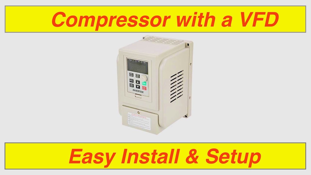 How to use a VFD on a 3 phase compressor