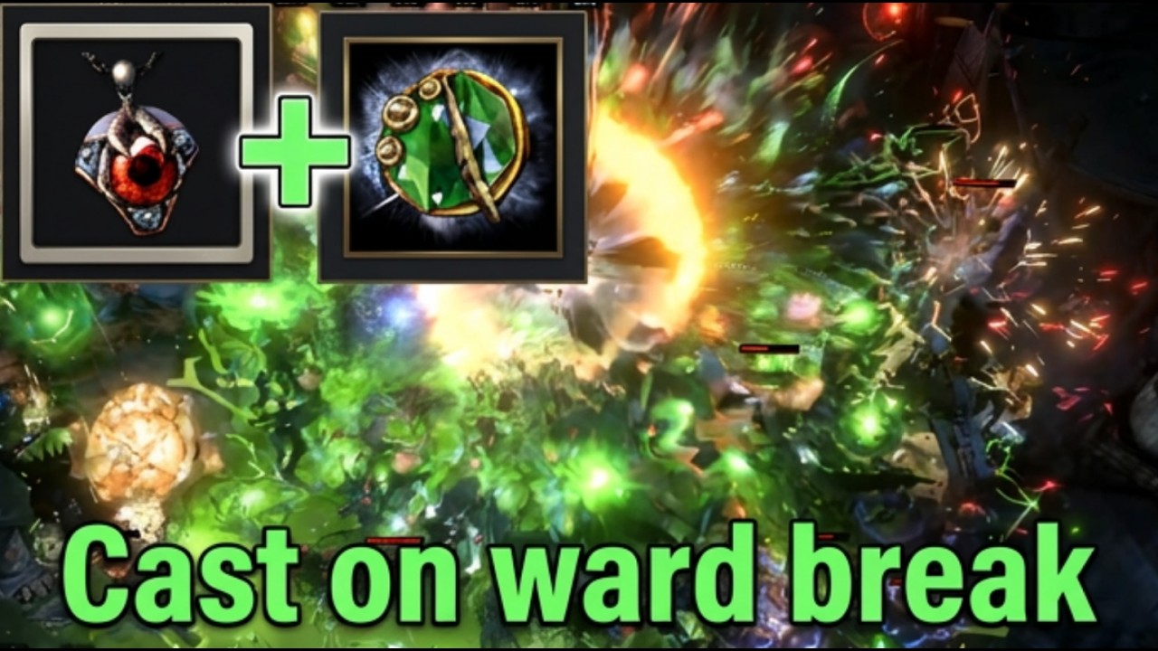 PoE 3.29 &ndash; AFK Simulacrum - Cast on ward break