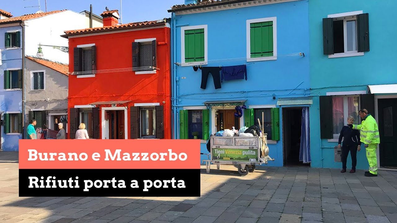 Raccolta dei rifiuti porta a porta a Burano e Mazzorbo