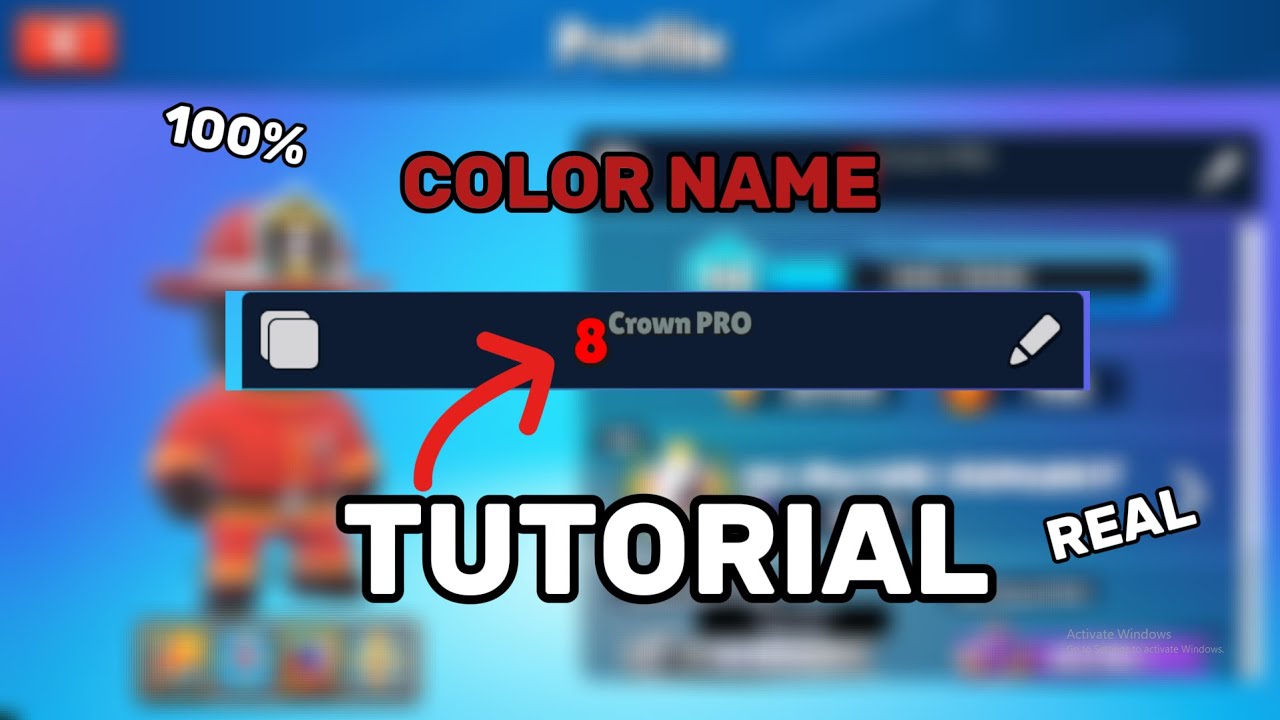COLOR NAME TUTORIAL! 100% REAL!😱 #stumbleguys #tutorial