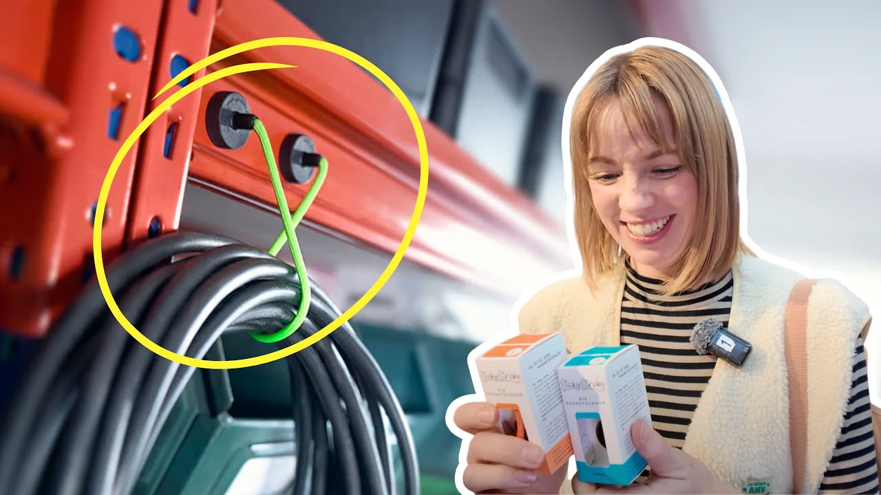 BESTE WOHNMOBIL ERFINDUNG 2025 STICKY STRICKY Magnetschnur - Hänge alles auf, immer und überall