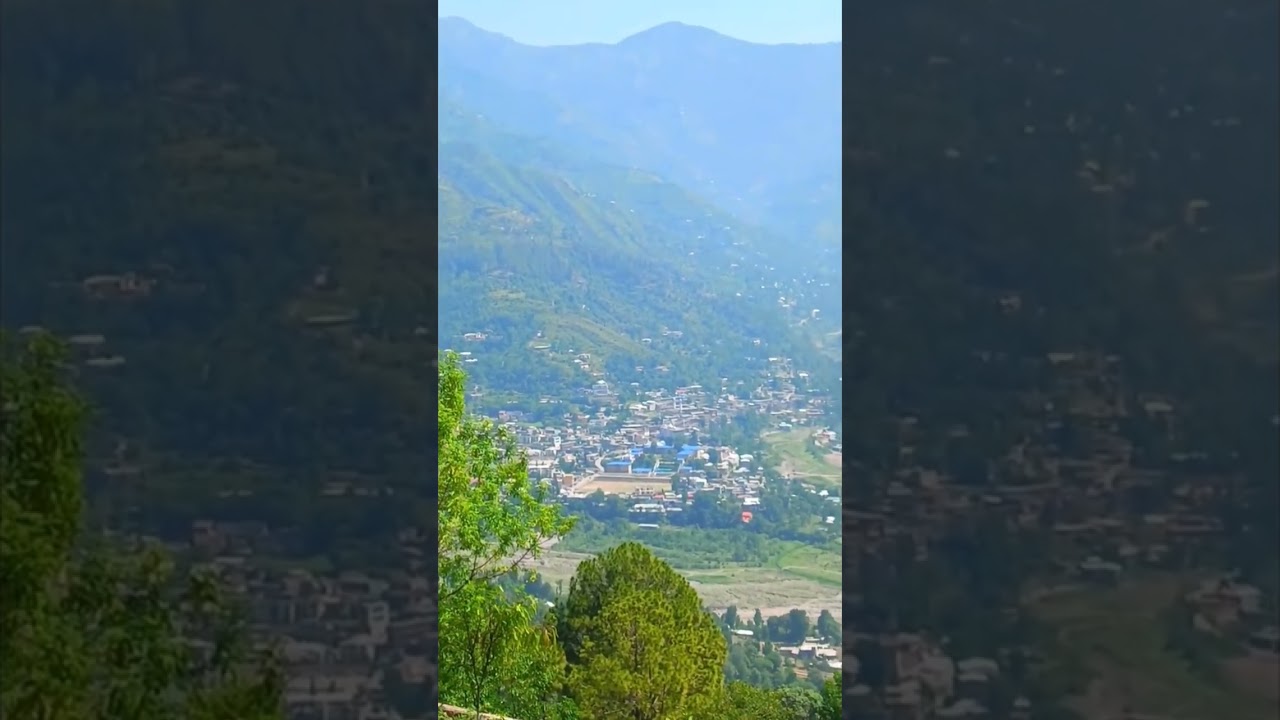 Beautiful view Abbaspur City District Haveli Azad Kashmir. #music #haveli #kashmir #neelamvalley