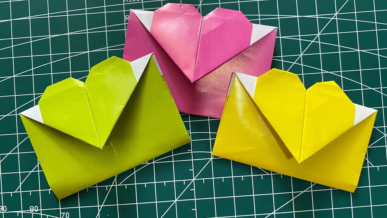 Comment Faire une Enveloppe Cœur en Origami 💌 | Spécial Saint-Valentin