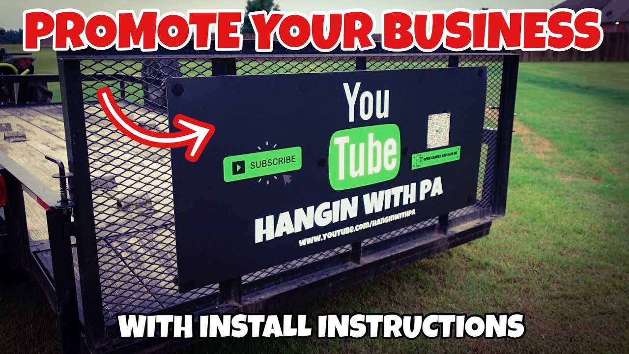 HOW TO INSTALL SIGNAGE ON YOUR LAWN CARE TRAILER ADVERTISE YOUR BUSINESS