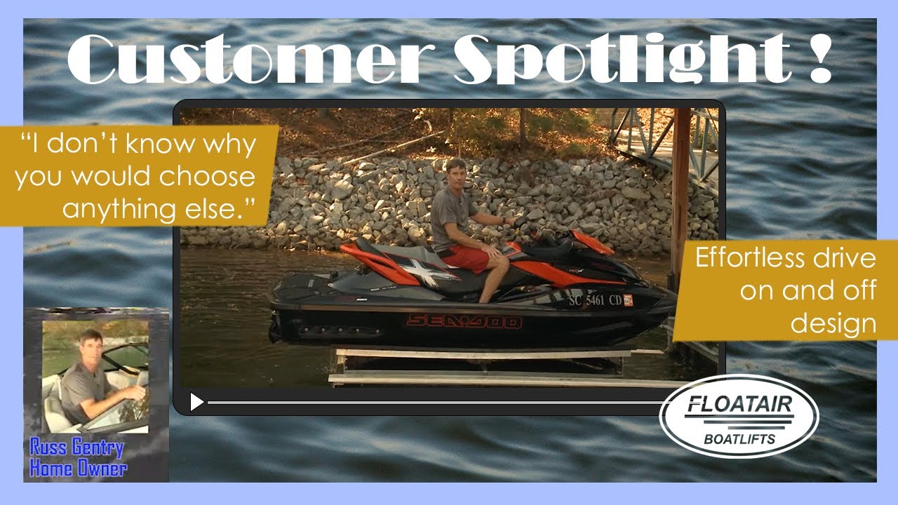*CUSTOMER REVIEW VIDEO* PWC LIFT AND BOATLIFT - Floatair Boatlifts
