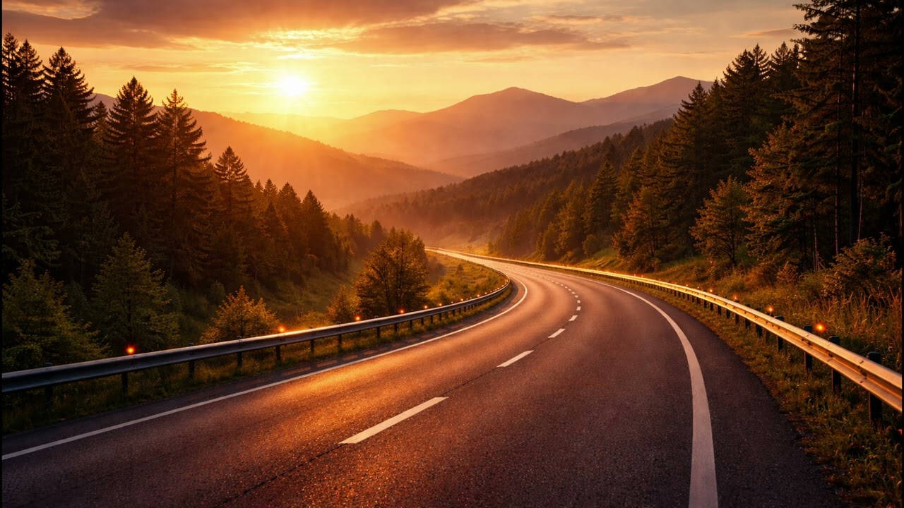 Golden Hour Highway #09 &ndash; Calm Instrumental Music for Scenic Drives