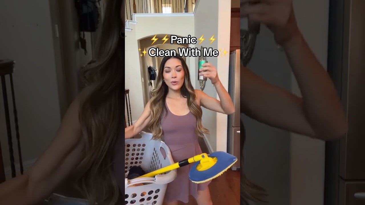 Panic Clean With Me #уборка #организация #быстраяуборка #удовлетворительныевидеообуборке
