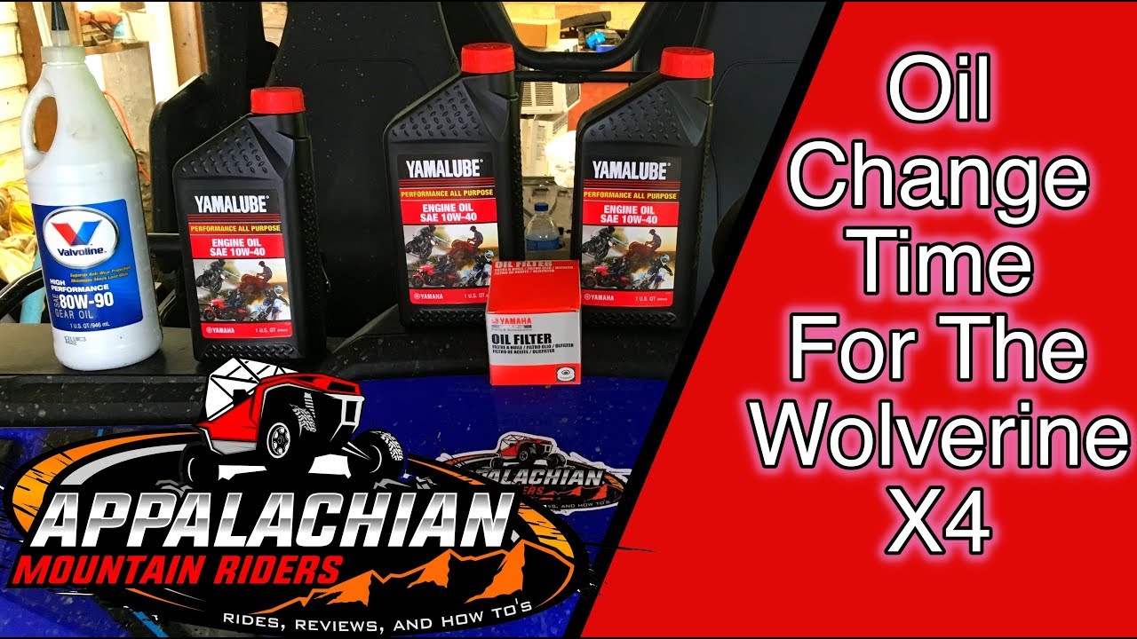 Yamaha Wolverine X4 Service: Oil Change
