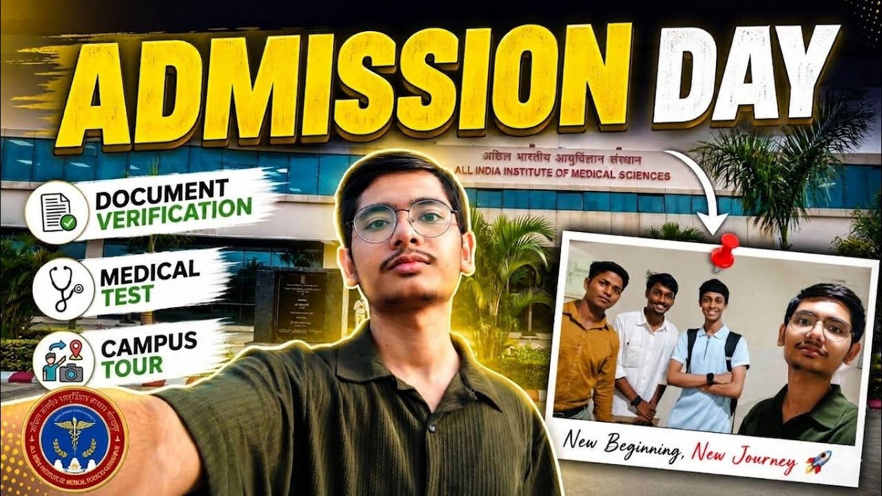 MBBS Admission Day at AIIMS Gorakhpur 🏥 |  Admission Process | Medical Test | Campus Tour