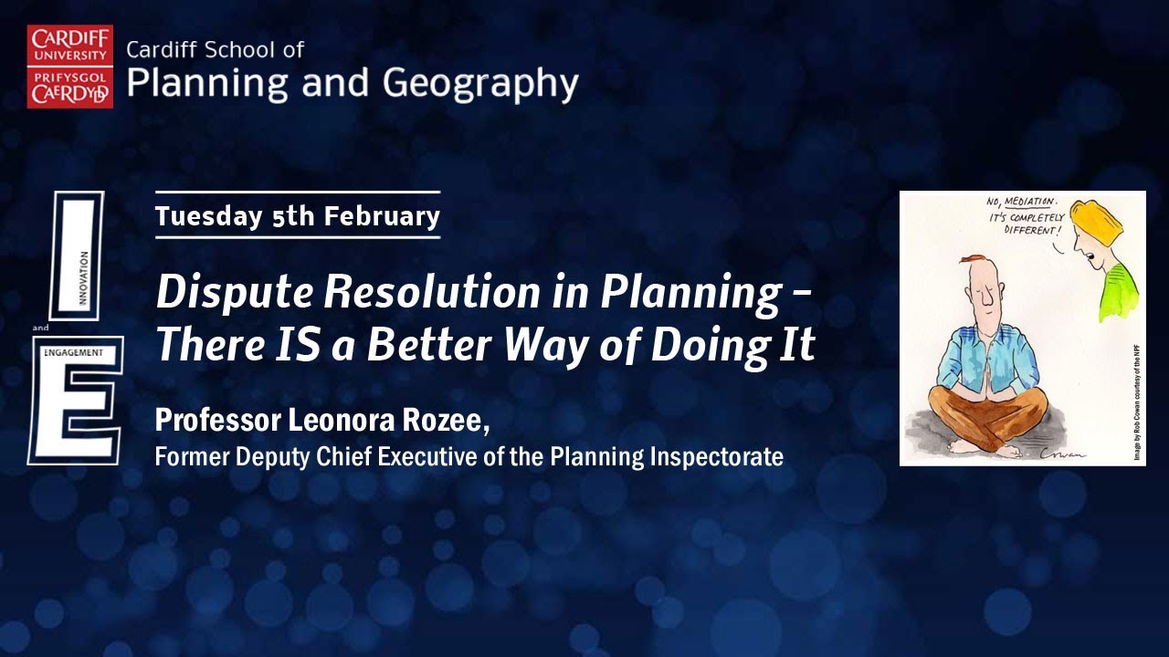 Dispute Resolution in Planning - There IS a Better Way of Doing it - Leonora Rozee