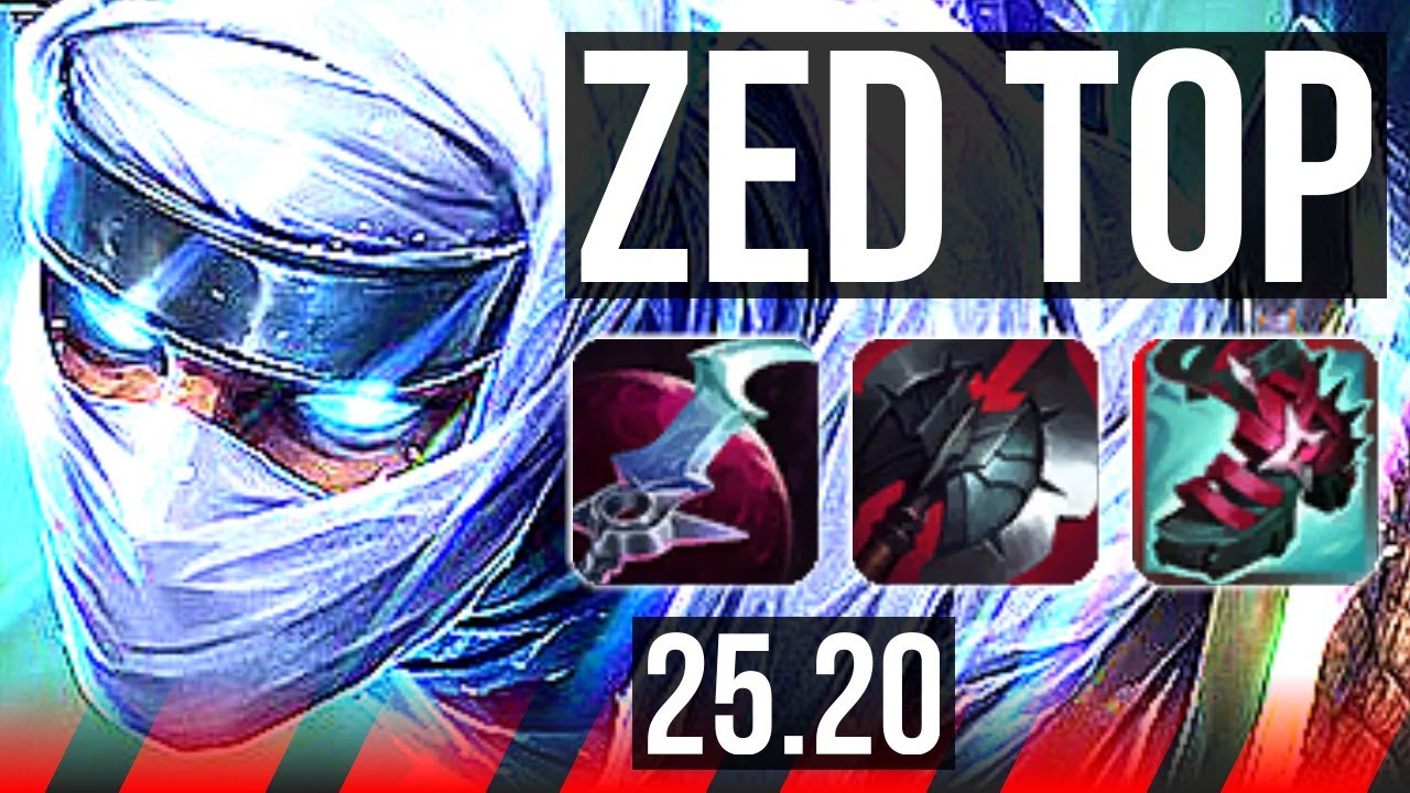 ZED vs NASUS (TOP) | 13/0/6, 7 solo kills, Legendary | EUW Diamond | 25.20