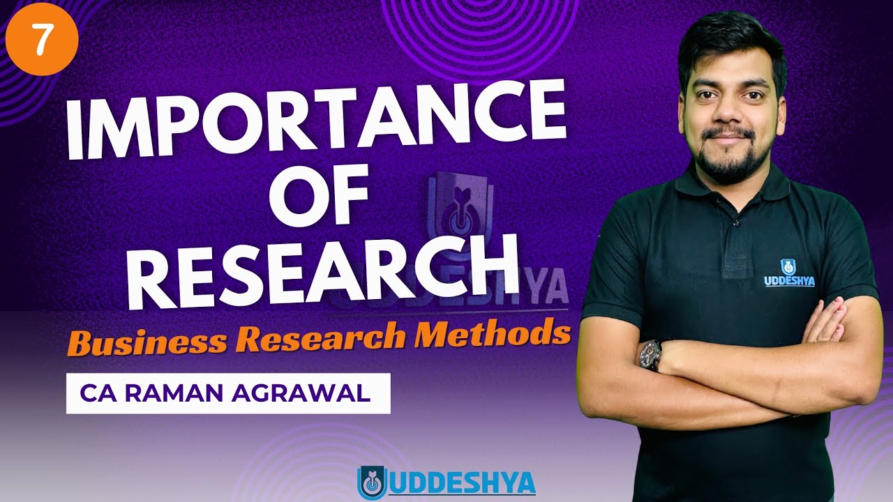 #7 Importance of Research | BUSINESS RESEARCH METHODS | B.COM