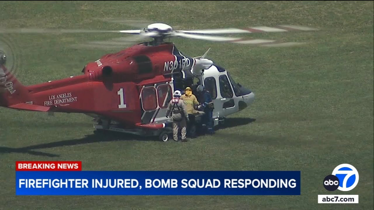 LAFD firefighter hospitalized after explosion at homeless encampment