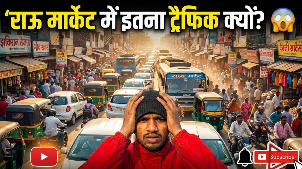 राऊ मार्केट मेंइतना ट्रैफिक क्यों? 😱” New vlogs video 