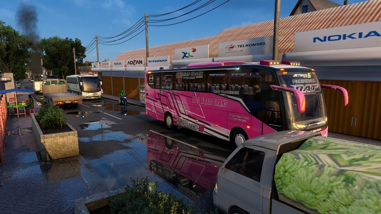 GAME NUANSA INDONESIANYA TERASA BANGET JALAN SEMPIT DI TAMBAH MACET  #ets2