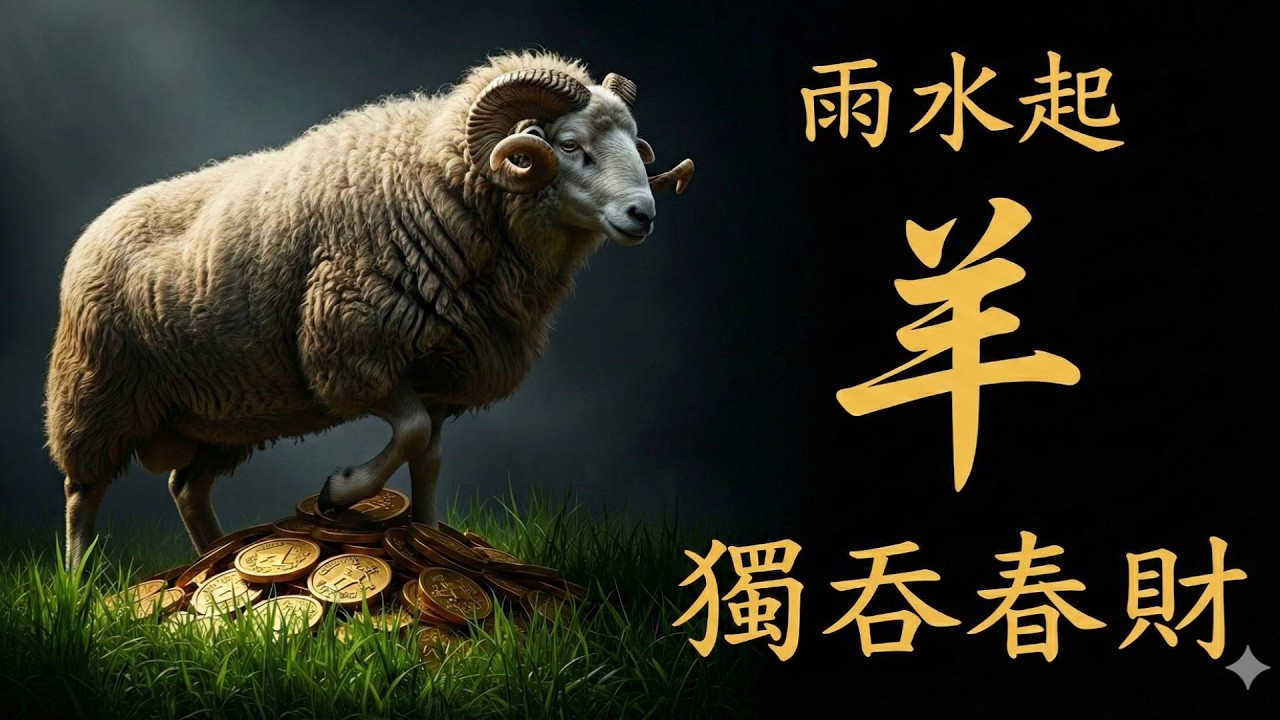 屬羊人請注意，二月二十日雨水節氣後遇到沒人要的苦差事千萬別推，那是老天爺特許給你獨吞春財的黃金坑。
