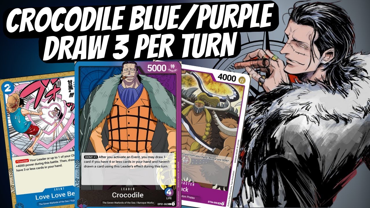 Crocodile (Blue/Purple) Deck Profile & Gameplay | One Piece Card Game
