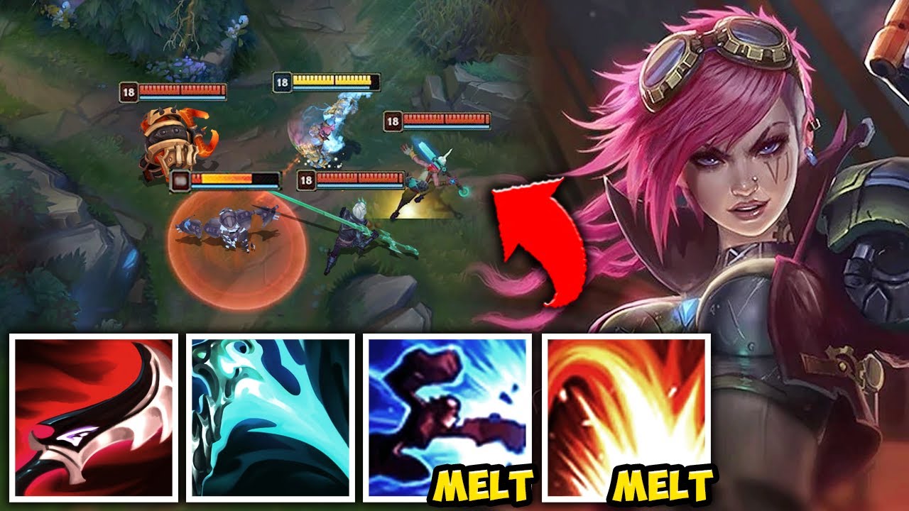 Lethality Vi deletes your entire HP bar in 1 combo (Huge Stomp)