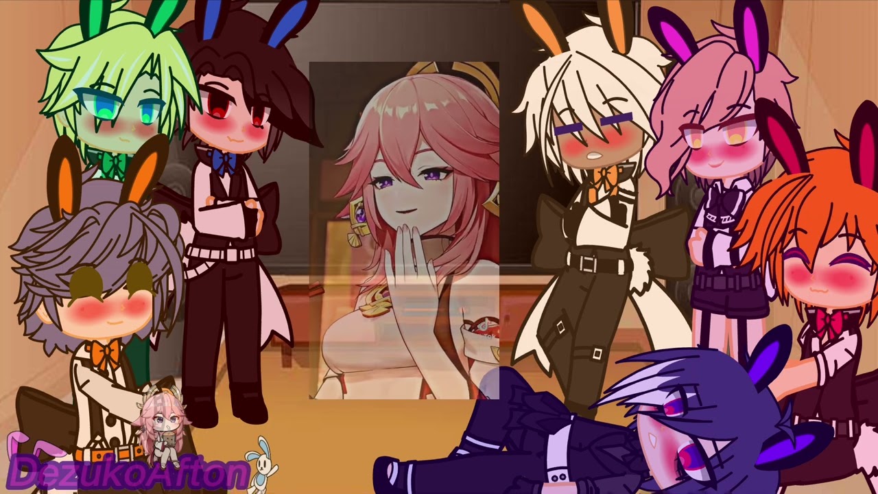 Obey me react to mc as yae miko/genshin x obey me/new intro/outro/enjoy