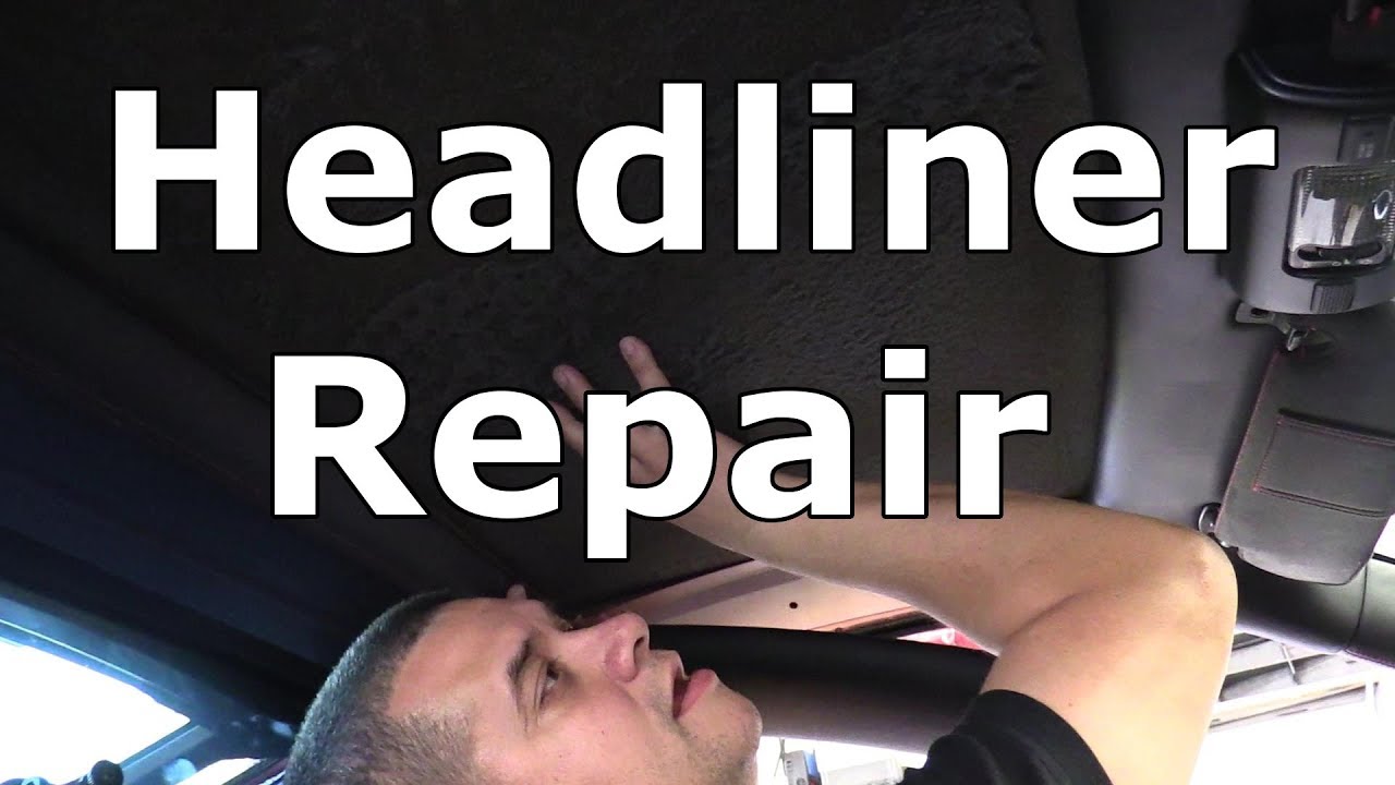 Headliner repair on a Ferrari F430