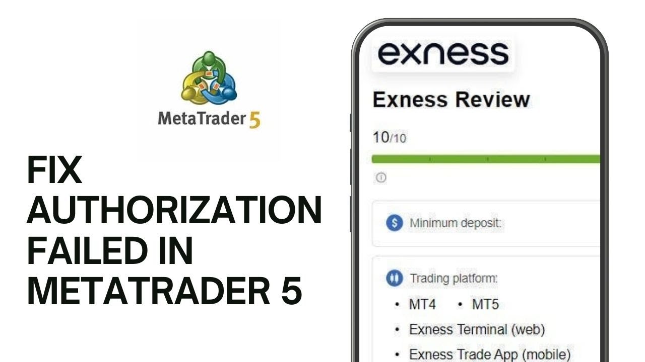 How to Fix Authorization Failed For Exness in MetaTrader 5