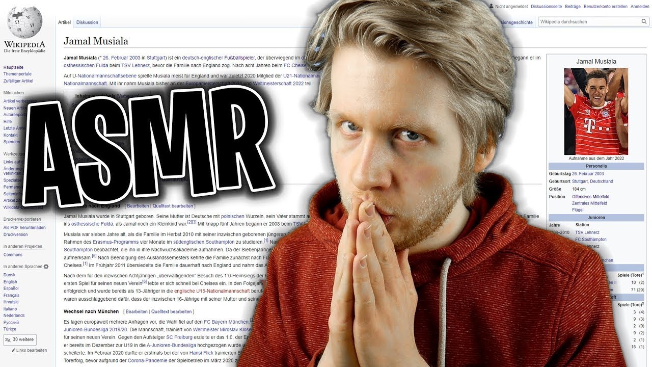 ASMR - Von einer Gabel zu Cristiano Ronaldo im Wikipedia Game